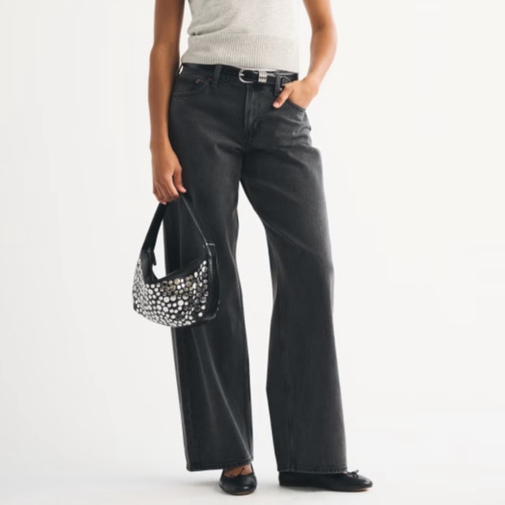 ABERCROMBIE | The Loose Jeans High Rise- Curve Love